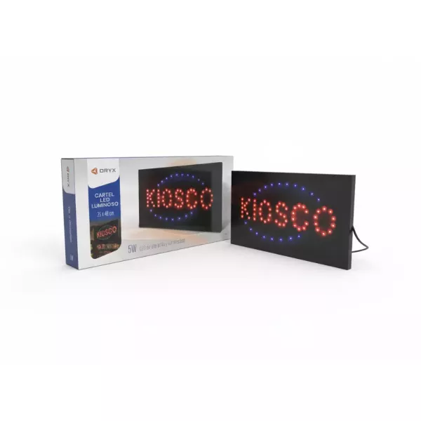 CARTEL LED LUMINOSO "KIOSCO" ORYX FM006K