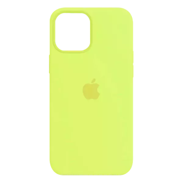 Funda Silicone Case Iphone 14 Pro Max Amarillo Fluor