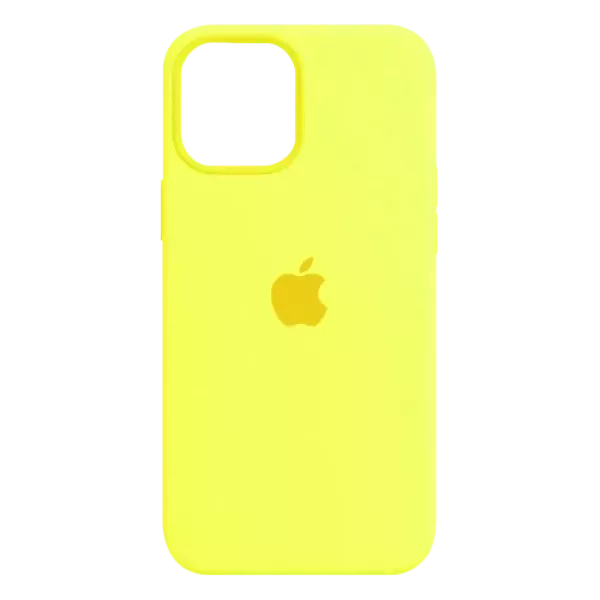 Funda Silicone Case Iphone 11 Amarillo Claro