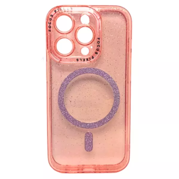 Funda Electro Magsafe Brillo IPhone 14 Pro Max Rosa