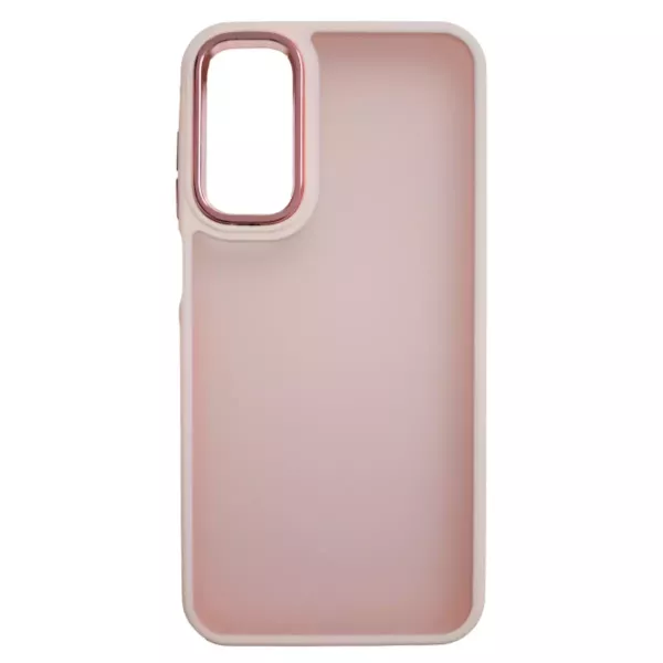 Funda Frost Border Cromado Xiaomi Redmi Note 14 5g Rosa