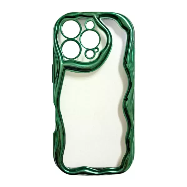 Funda Silicona Border Ondulada Xiaomi Redmi 14C Verde