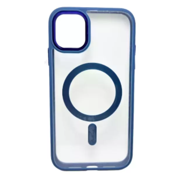 Funda Electro Magsafe Border IPhone 15 Pro Max Azul