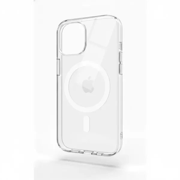 Funda Electro Magsafe Border Color Transparente iPhone 13 Blanco