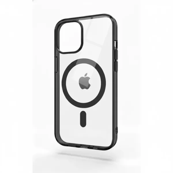Funda Electro Magsafe Border Color Transparente iPhone 13 Negro