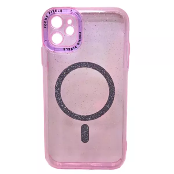 Funda Electro Magsafe Brillo IPhone 14 Pro Max Rosa Claro