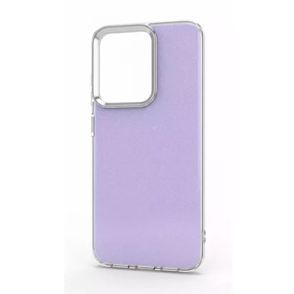 Funda Glitter Border Cromado Xiaomi Redmi A5 Lila