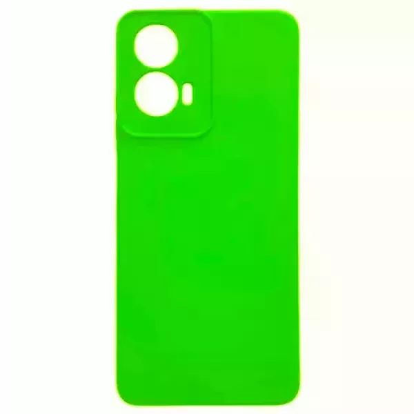 Funda Silicona Moto G75 Verde Fluor
