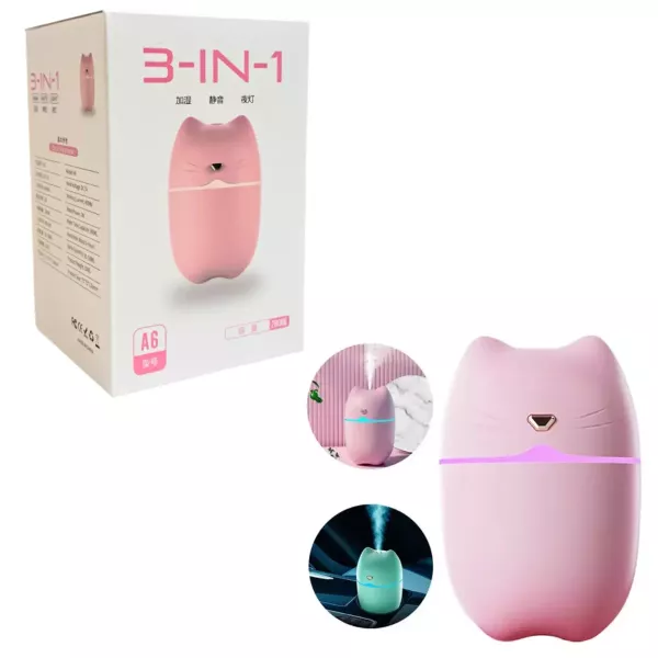 Humidificador Gatito 3 En 1 A6