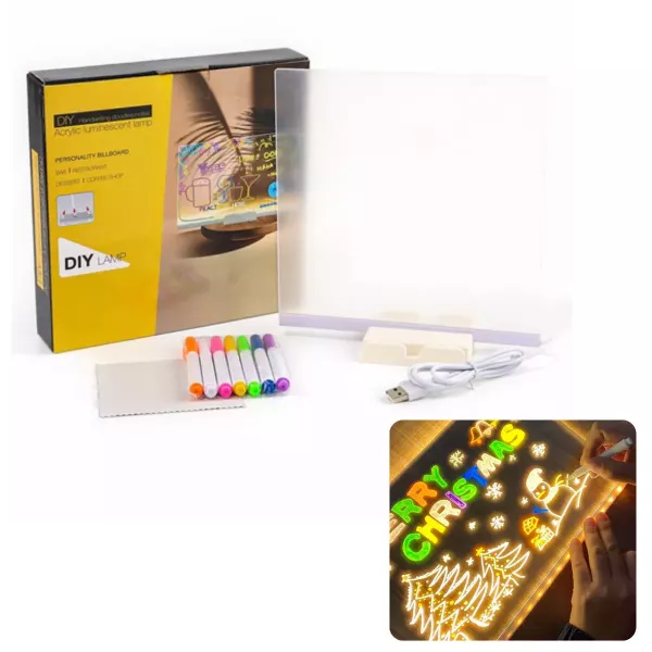 Pizarra Mágica Led Acrilico USB