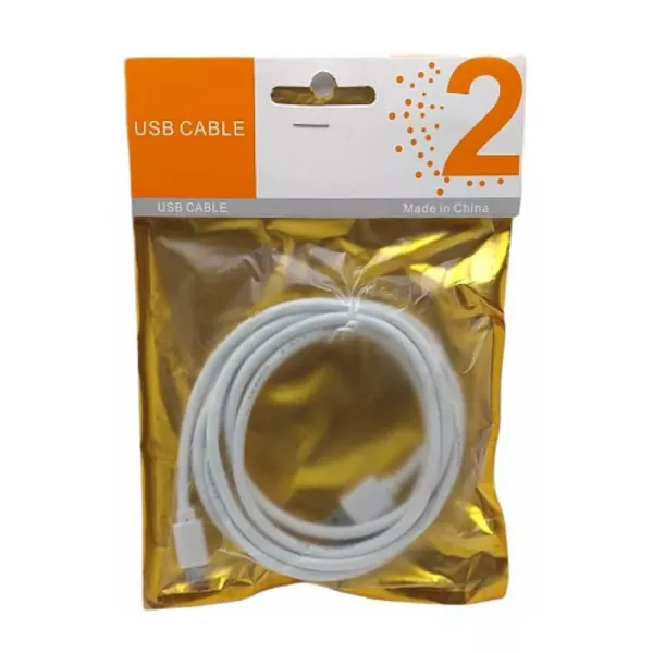 Cable De Datos Micro Usb 2 Metro Blanco