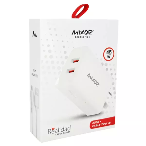 Cargador de Pared REALIDAD Micro USB 45W Mixor