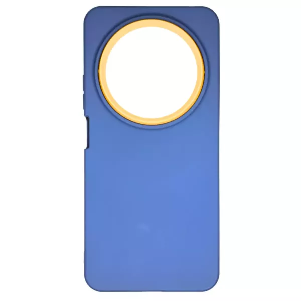 Funda Bumper Samsung M12 Azul Con Amarillo