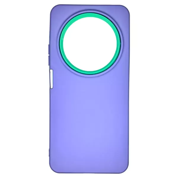 Funda Bumper Samsung M12 Lila Con Turquesa