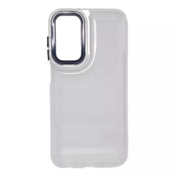 Funda Transparente Con Color Samsung A04 Blanco