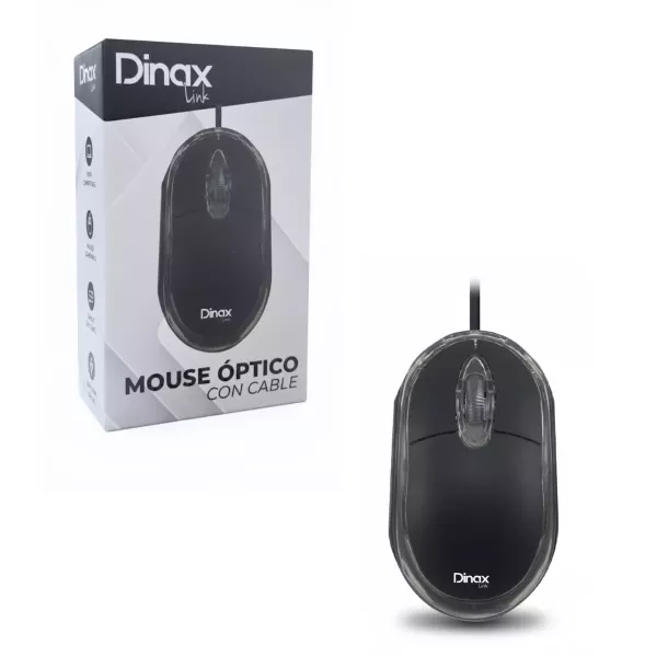 Mouse Optico con Cable Dinax DX-MOUOP02