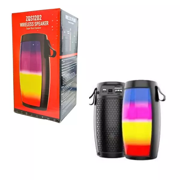 Parlante Bluetooth Con Luz ZQS 1202