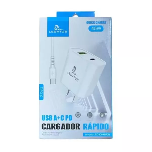 Cargador de Pared Tipo C 45W RC90048 Legatus