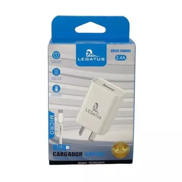 Cargador de Pared Micro USB 2.4A RC50024 Legatus