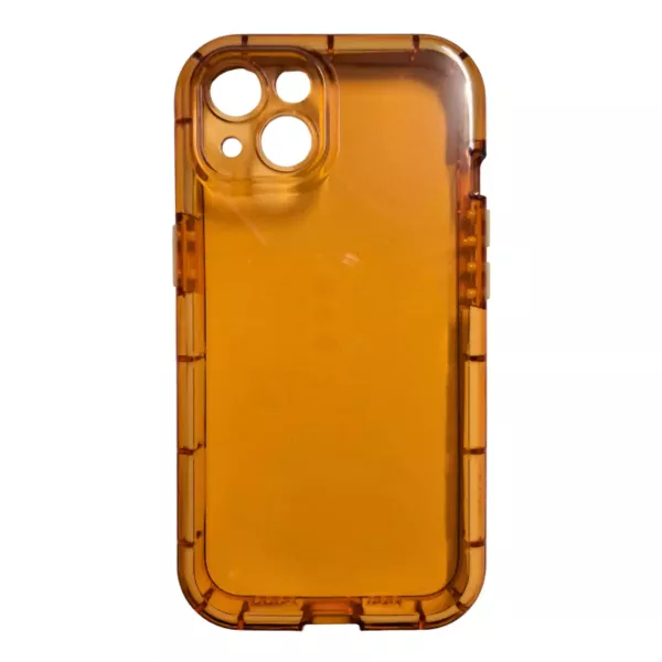 Funda Silicona Flex iPhone 14 Pro Max Naranja