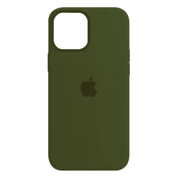 Funda Silicone Case Iphone 13 Pro Verde Musgo