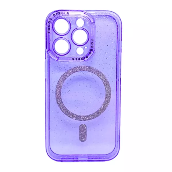 Funda Electro Magsafe Brillo IPhone 15 Pro Max Lila